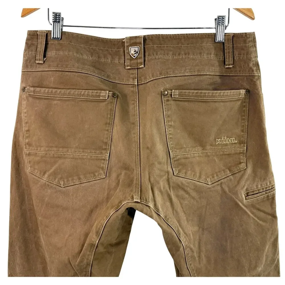 KUHL Rydr Pants Men’s 34x30 Brown Tan Patina Outdoor Hiking Gorpcore